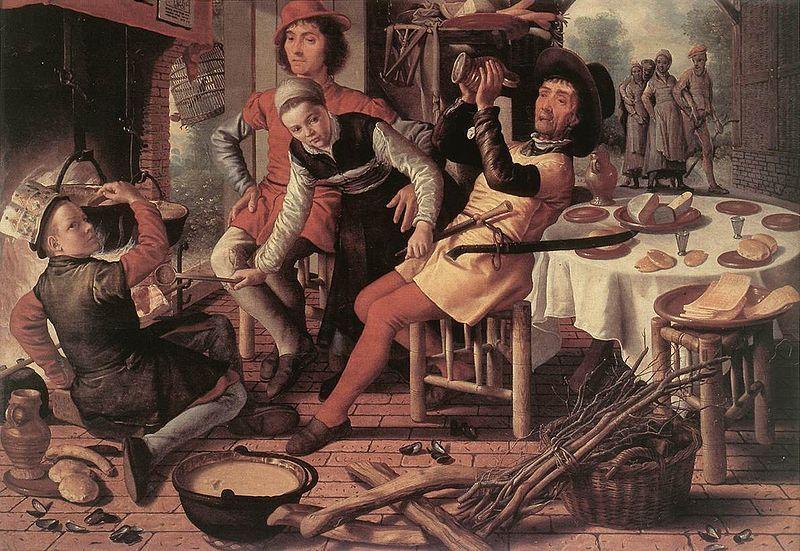 Pieter Aertsen Hearth oil painting picture
